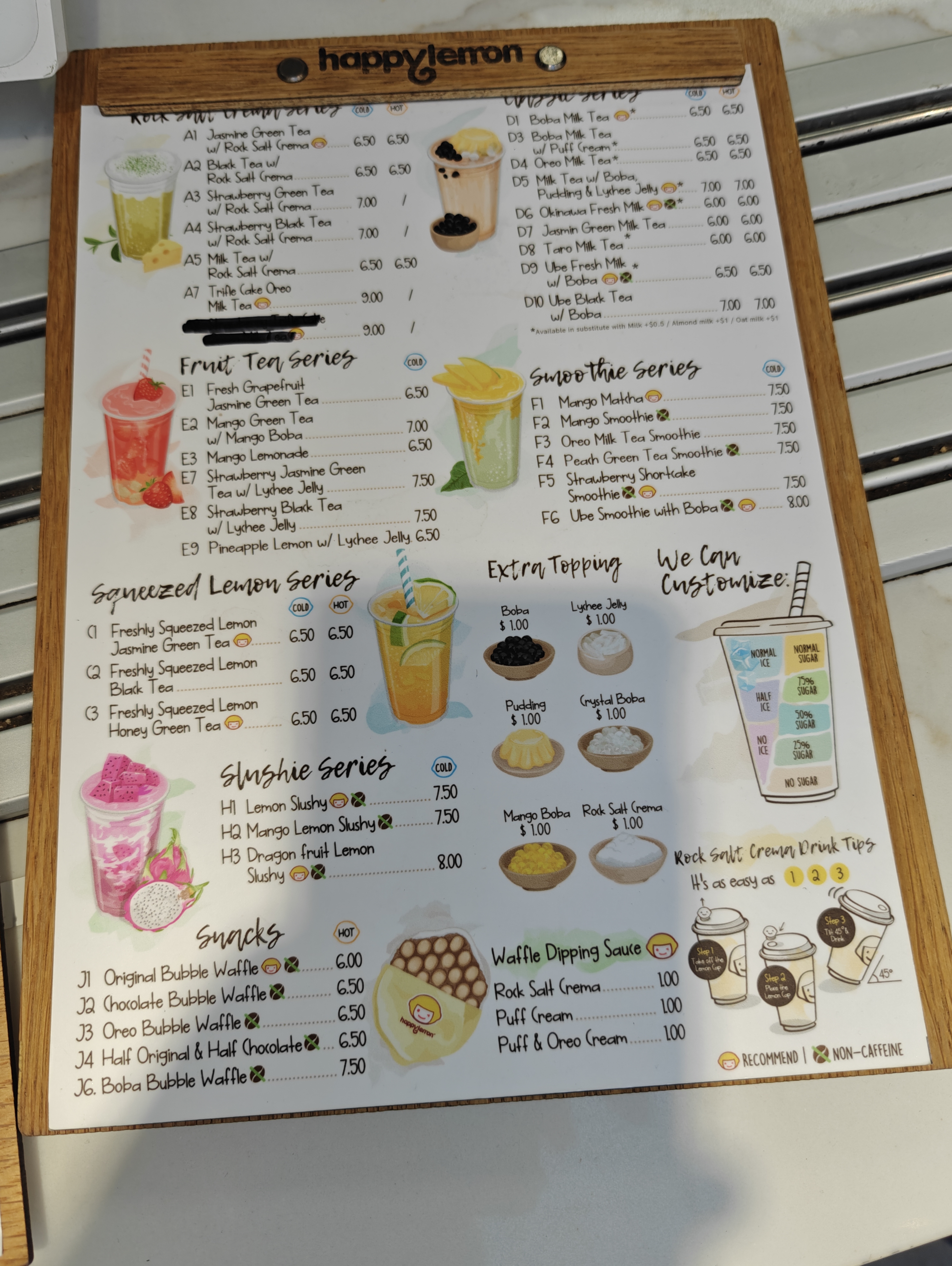 Boba Menu #1