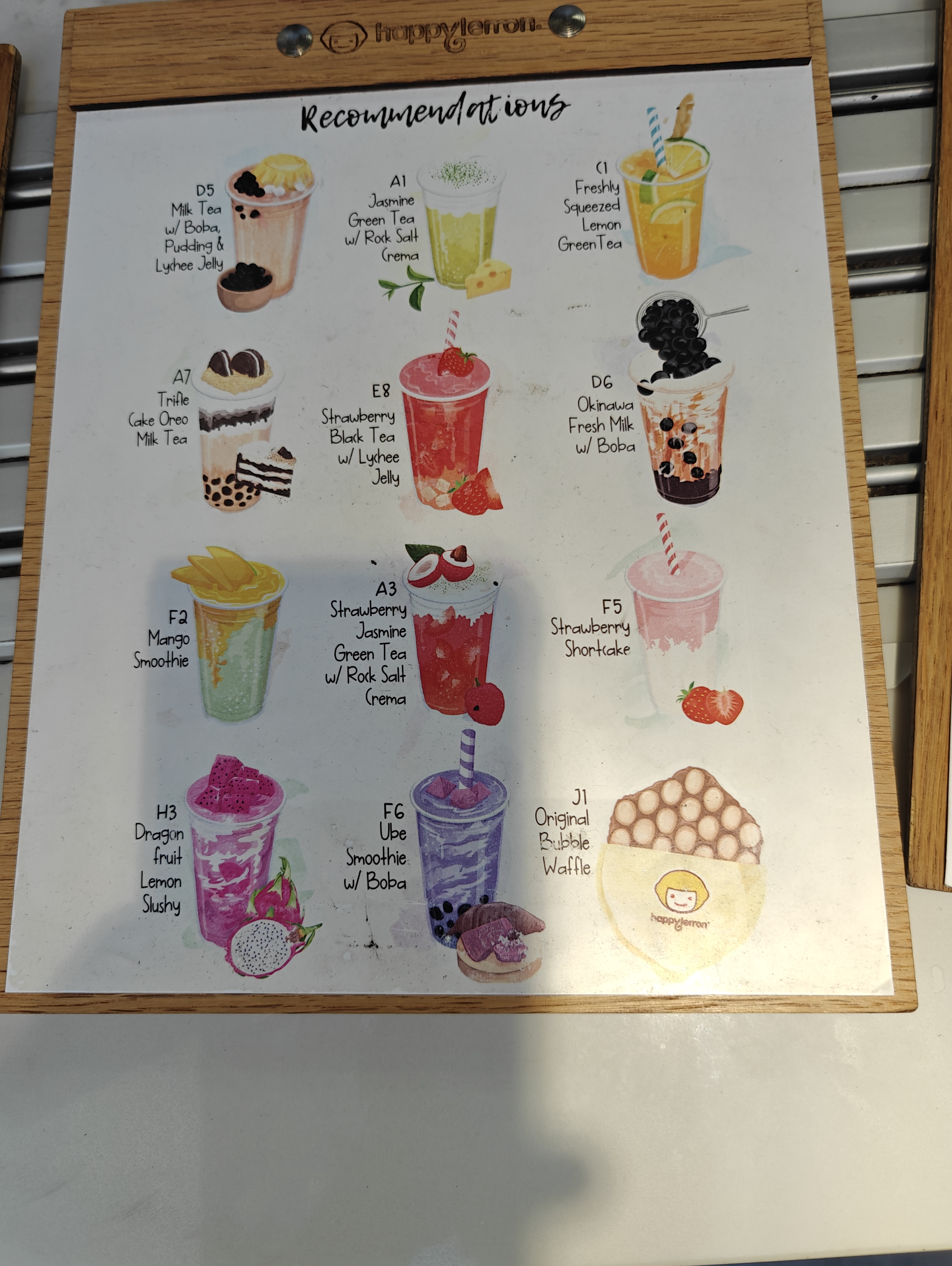 Boba Menu #1